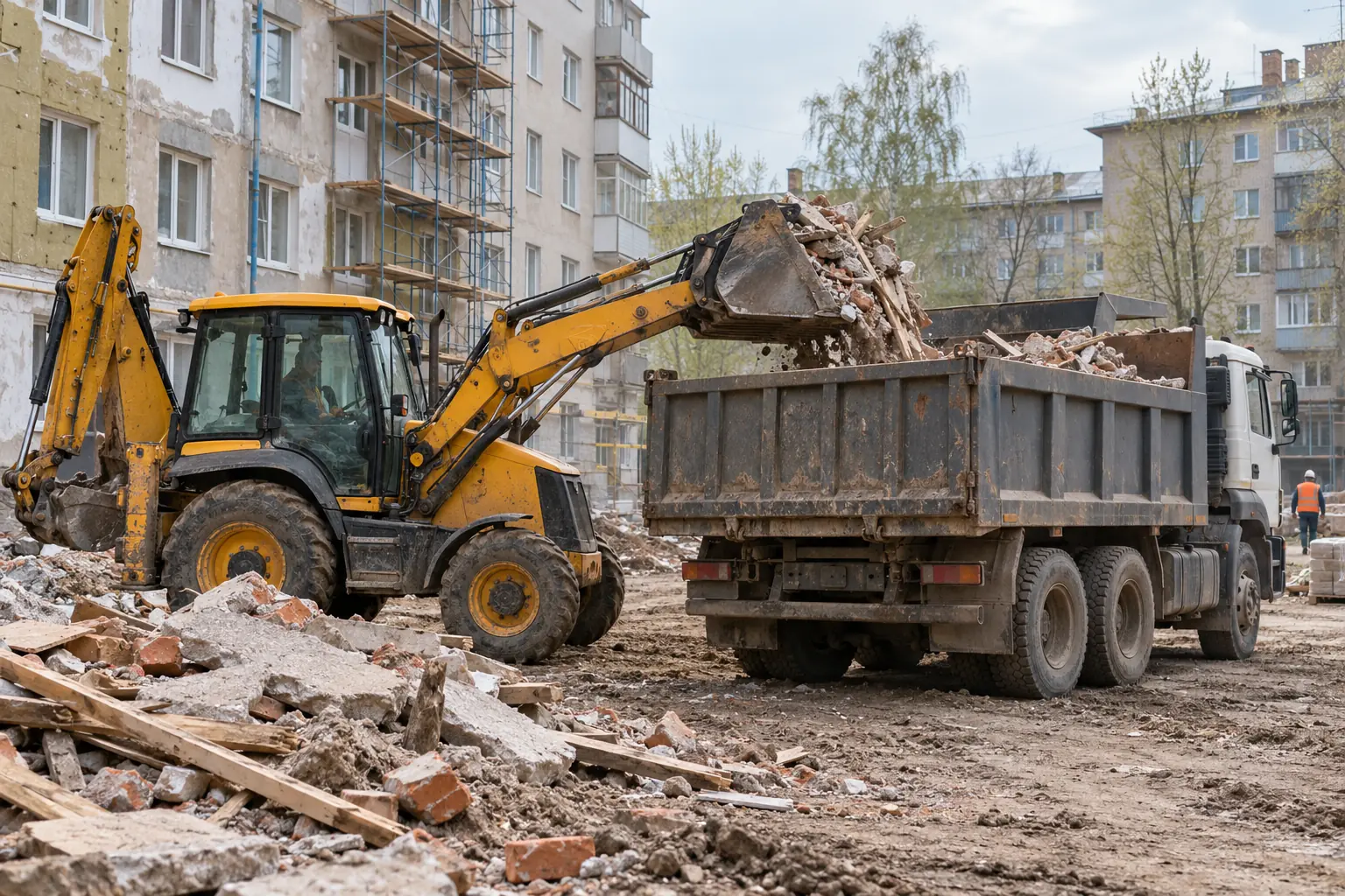 Вывоз строительного мусора в Воронеже и области